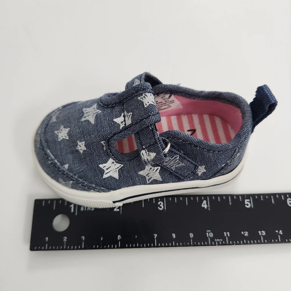 Infant Baby Girl Size 2 Shoe‎ Bundle Lot - 3 Pairs Pink, Blue, and White